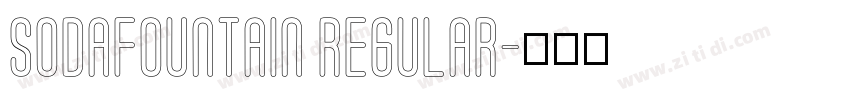 SodaFountain Regular字体转换